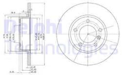 DELPHI Disc frana DELPHI BG2622 (BG2622) - automobilus