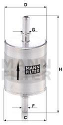 Mann-filter filtru combustibil MANN-FILTER WK 52/1 (WK 52/1) - automobilus