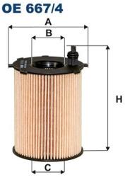 FILTRON Filtru ulei FILTRON OE 667/4 (OE 667/4) - automobilus