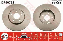 TRW Disc frana TRW SINGLE DF6078S (DF6078S)