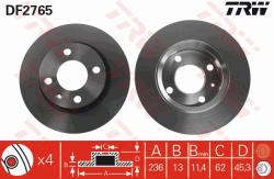 TRW Disc frana TRW DF2765 (DF2765) - automobilus