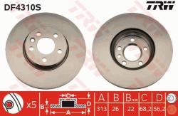 TRW Disc frana TRW SINGLE DF4310S (DF4310S)