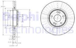 DELPHI Disc frana DELPHI BG3688 (BG3688) - automobilus