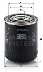 Mann-filter Filtru ulei MANN-FILTER W 930/12 (W 930/12) - automobilus