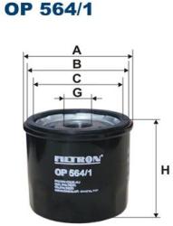 FILTRON Filtru ulei FILTRON OP 564/1 (OP 564/1) - automobilus