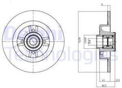 DELPHI Disc frana DELPHI BG9030RS (BG9030RS) - automobilus