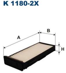 FILTRON Filtru, aer habitaclu FILTRON K 1180-2x (K 1180-2x)