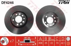 TRW Disc frana TRW DF4246 (DF4246) - automobilus
