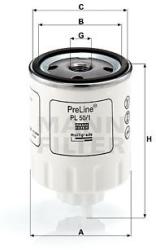 Mann-filter filtru combustibil MANN-FILTER PL 50/1 (PL 50/1) - automobilus