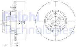 DELPHI Disc frana DELPHI BG2749 (BG2749) - automobilus