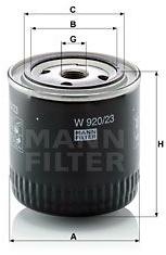 Mann-filter Filtru ulei MANN-FILTER W 920/23 (W 920/23) - automobilus