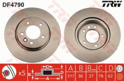 TRW Disc frana TRW DF4790 (DF4790) - automobilus