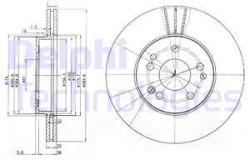 DELPHI Disc frana DELPHI BG2345 (BG2345) - automobilus