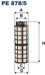 FILTRON filtru combustibil FILTRON PE 878/5 (PE 878/5) - automobilus