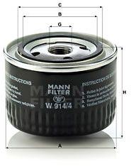 Mann-filter Filtru ulei MANN-FILTER W 914/4 (W 914/4) - automobilus