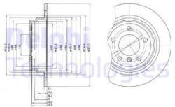 DELPHI Disc frana DELPHI BG3044 (BG3044) - automobilus