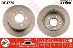 TRW Disc frana TRW DF4770 (DF4770) - automobilus