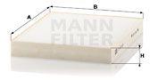 Mann-filter Filtru, aer habitaclu MANN-FILTER CU 23 003 (CU 23 003)