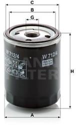 Mann-filter Filtru ulei MANN-FILTER W 712/4 (W 712/4) - automobilus