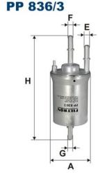 FILTRON filtru combustibil FILTRON PP 836/3 (PP 836/3) - automobilus