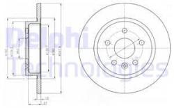 DELPHI Disc frana DELPHI BG4199C (BG4199C) - automobilus