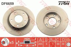 TRW Disc frana TRW DF6659 (DF6659) - automobilus