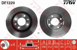 TRW Disc frana TRW DF1220 (DF1220) - automobilus