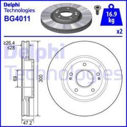 DELPHI Disc frana DELPHI BG4011 (BG4011) - automobilus