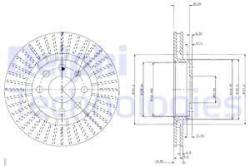 DELPHI Disc frana DELPHI BG2636 - automobilus