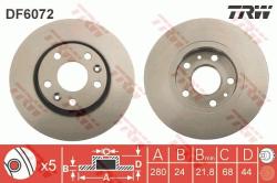 TRW Disc frana TRW DF6072 (DF6072) - automobilus