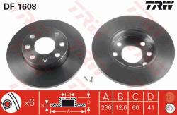 TRW Disc frana TRW DF1608 - automobilus