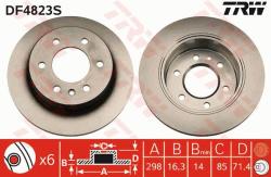 TRW Disc frana TRW DF4823S - automobilus