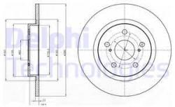 DELPHI Disc frana DELPHI BG4200C (BG4200C) - automobilus