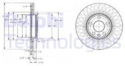 DELPHI Disc frana DELPHI BG3222 (BG3222) - automobilus
