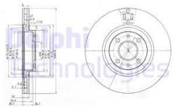 DELPHI Disc frana DELPHI BG2407 (BG2407) - automobilus