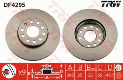 TRW Disc frana TRW DF4295 (DF4295) - automobilus