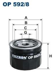 FILTRON Filtru ulei FILTRON OP 592/8 (OP 592/8) - automobilus