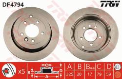 TRW Disc frana TRW DF4794 (DF4794) - automobilus