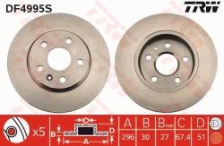 TRW Disc frana TRW SINGLE DF4995S (DF4995S)