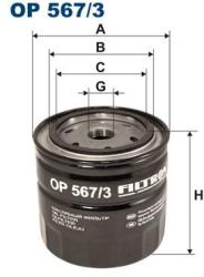 FILTRON Filtru ulei FILTRON OP 567/3 (OP 567/3) - automobilus