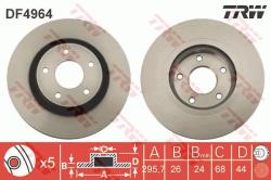 TRW Disc frana TRW DF4964 (DF4964) - automobilus