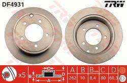 TRW Disc frana TRW DF4931 (DF4931) - automobilus