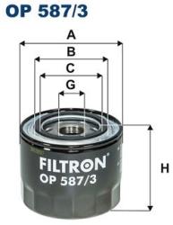 FILTRON Filtru ulei FILTRON OP 587/3 (OP 587/3) - automobilus