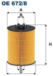 FILTRON Filtru ulei FILTRON OE 672/8 (OE 672/8) - automobilus
