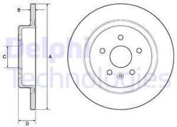 DELPHI Disc frana DELPHI BG4760C (BG4760C) - automobilus