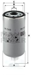 Mann-filter filtru combustibil MANN-FILTER WK 724/3 - automobilus