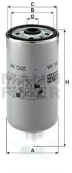 Mann-filter filtru combustibil MANN-FILTER WK 724/3 (WK 724/3) - automobilus