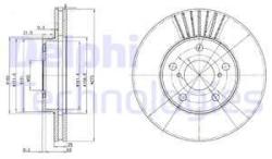 DELPHI Disc frana DELPHI BG3856 (BG3856) - automobilus