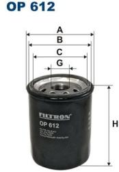 FILTRON Filtru ulei FILTRON OP 612 (OP 612) - automobilus