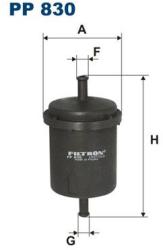 FILTRON filtru combustibil FILTRON PP 830 (PP 830) - automobilus